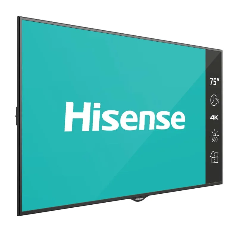 شاشة دعائية رقمية 75 إنج هايسنس 75B4E30Tبدقة 4K UHD