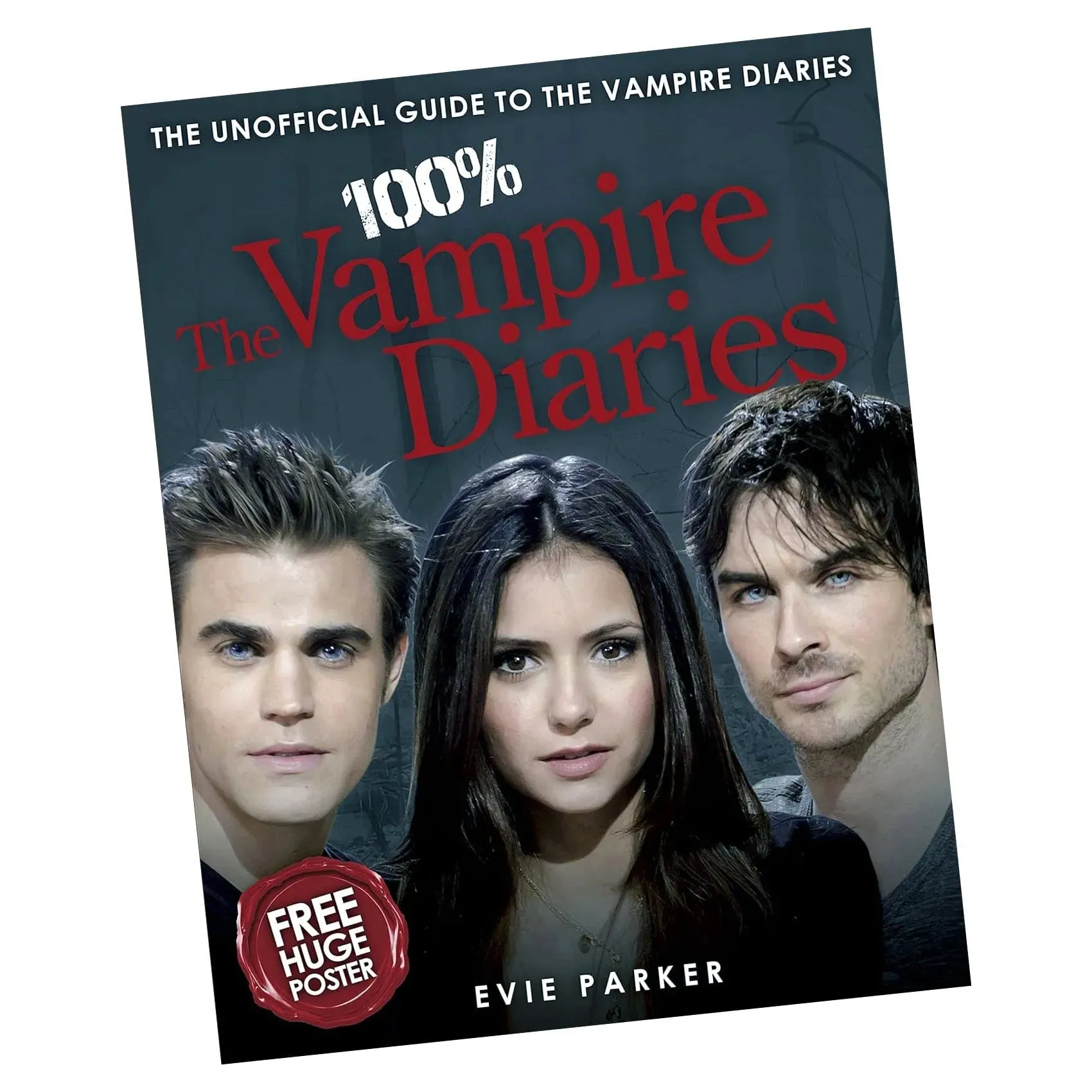100% The Vampire Diaries Harcover Book Unofficial Guide with FREE Poster
