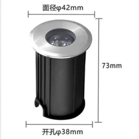 10Pack RGBW IP68 Waterproof Outdoor LED Underground Light 3W 24V Deck light Buried Lamp Spotlight for Pathway Driveway Garden Recessed Landscape with Stainless Steel Body PC Cover Tempering Glass Len