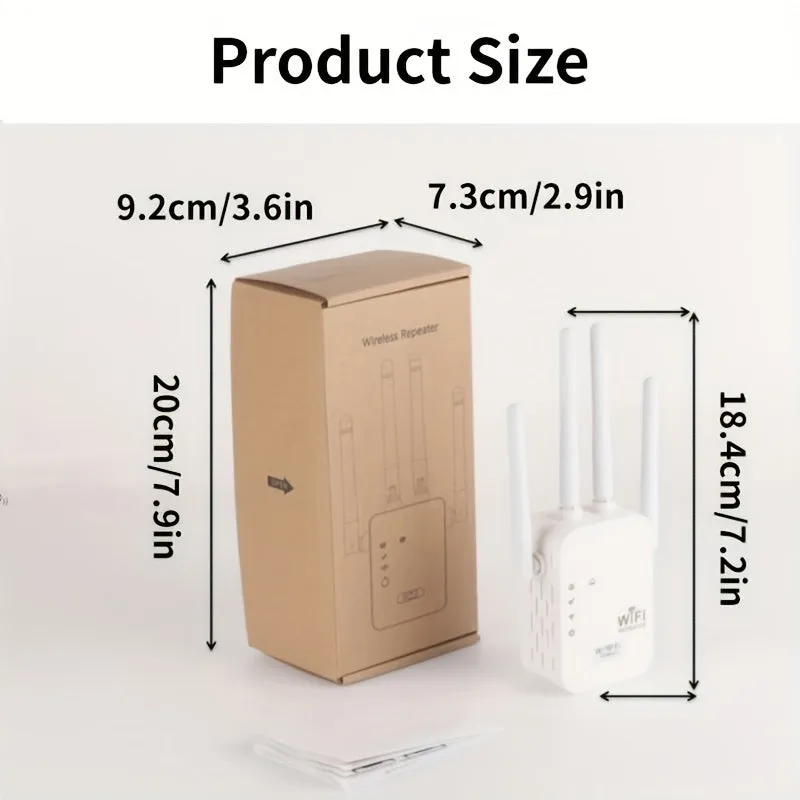 1200 Mbps Dual Band WiFi Extender with 35 Device Support