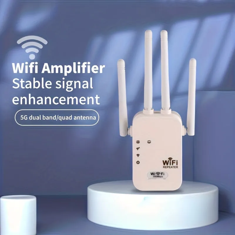 1200 Mbps Dual Band WiFi Extender with 35 Device Support