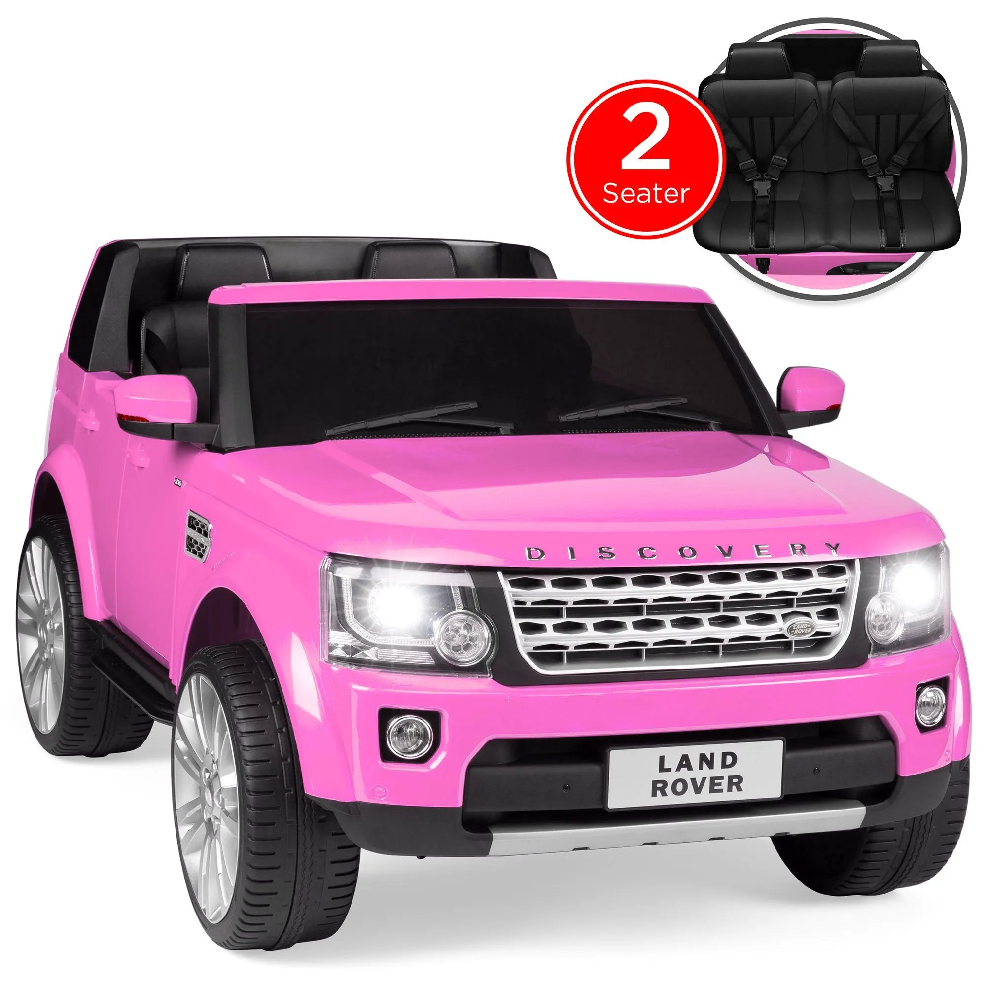 12V 2-Seater Licensed Land Rover Ride-On w/ Parent Remote Control