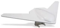 14" Platinum Series Mirror Mount Wing TV Antenna - White