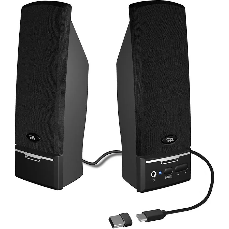 2.0 Usb Desktop Speaker System,Usb Power & Audio. Led.Power Vol