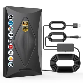 2024 Release TV Antenna for Smart TV, 1000  Miles Long Range Digital TV Antenna Indoor Ourdoor with Amplifier Signal Booster - Support 360° Reception 4K 1080p HD VHF UHF for All Smart/Old TVs