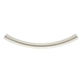 25 mm .925 Sterling Silver Curved Tube / 4 Pieces
