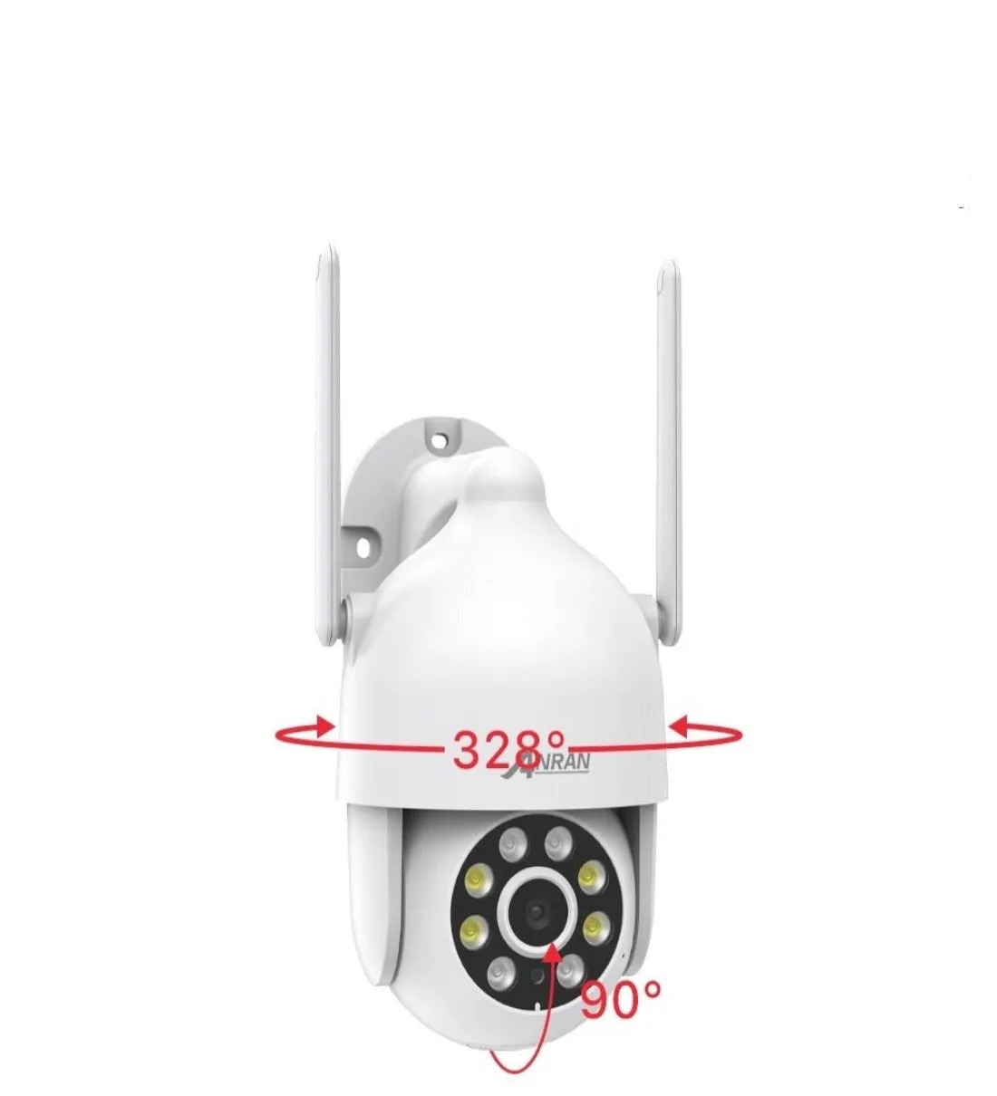 2K WiFi Outdoor Pan-Tilt 360° View, 3MP Surveillance Cameras with Motion Detection, Siren, 2-Way Audio, Full Color Night Vision, Waterproof