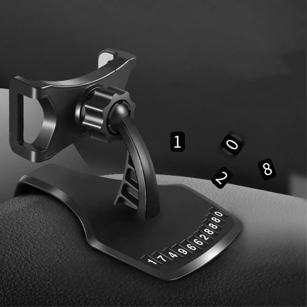 3 in 1 Car GPS Smartphone Holder: Dashboard / Visor Clamp   AC Grid Clip for Huawei P Smart Z (2019) - Black