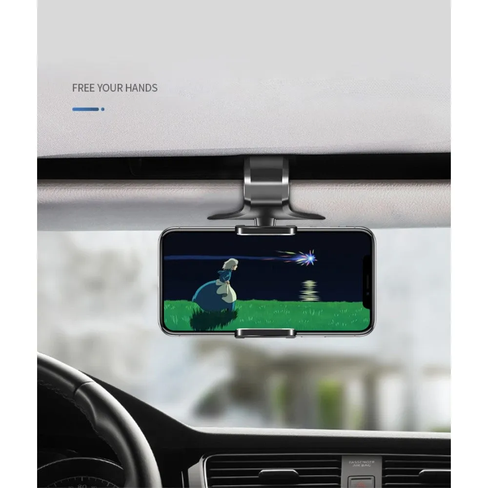 3 in 1 Car GPS Smartphone Holder: Dashboard / Visor Clamp   AC Grid Clip for Huawei P Smart Z (2019) - Black