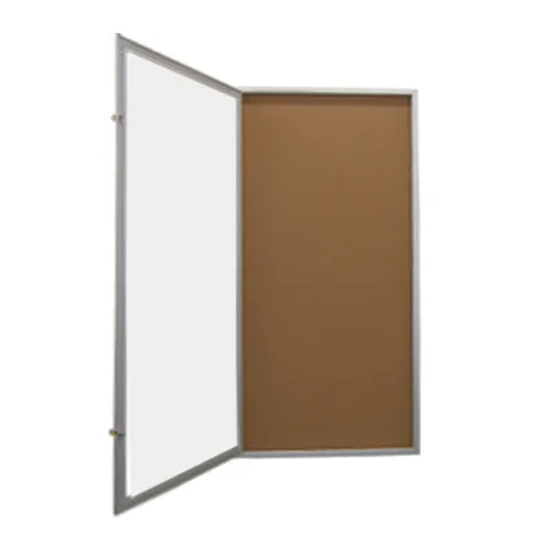 36 x 84 Extra Large Outdoor Enclosed Poster Case with LED Light | Single Door Metal Cabinet   Bulletin Board and  XL Viewable Window Area