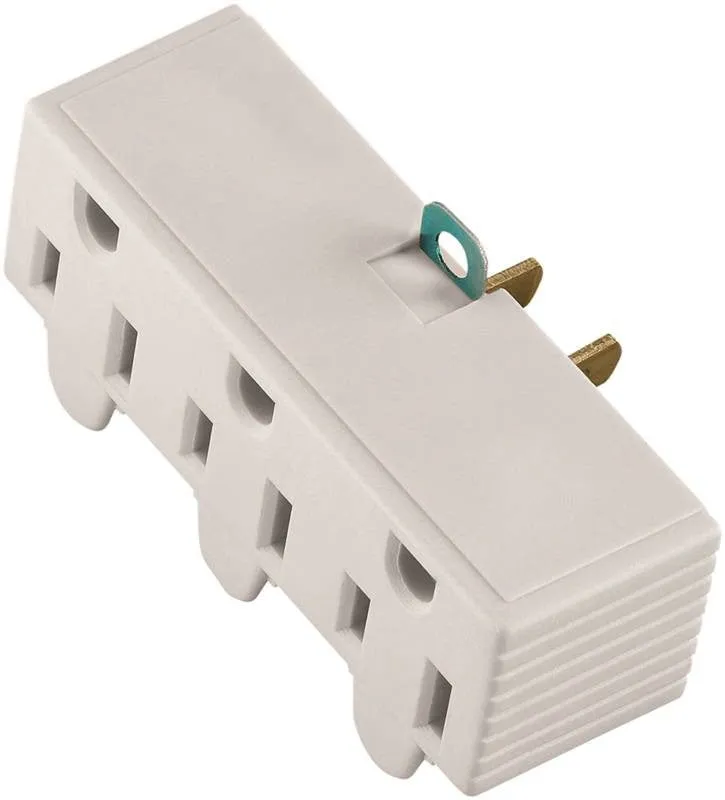 3outlet Gnd Adapt Wht Carded