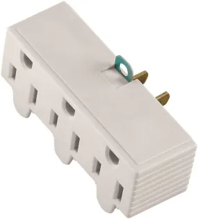 3outlet Gnd Adapt Wht Carded