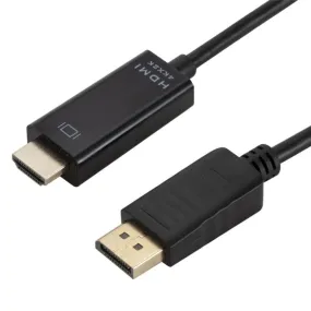 4K x 2K DP to HDMI Converter Cable, Cable Length: 1.8m