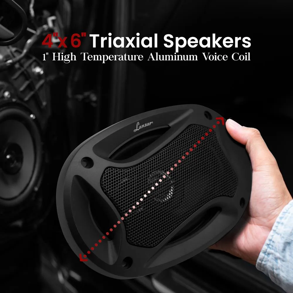 4" X 6" 240 Watts 2 Way Coaxial Speakers
