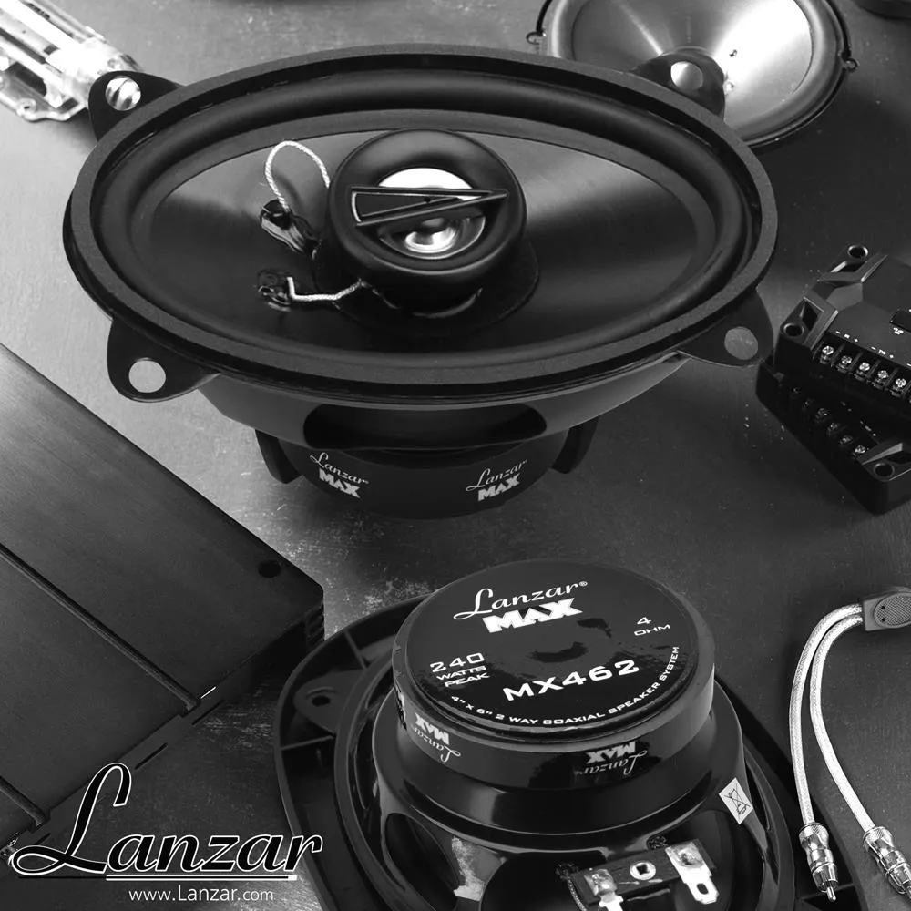 4" X 6" 240 Watts 2 Way Coaxial Speakers
