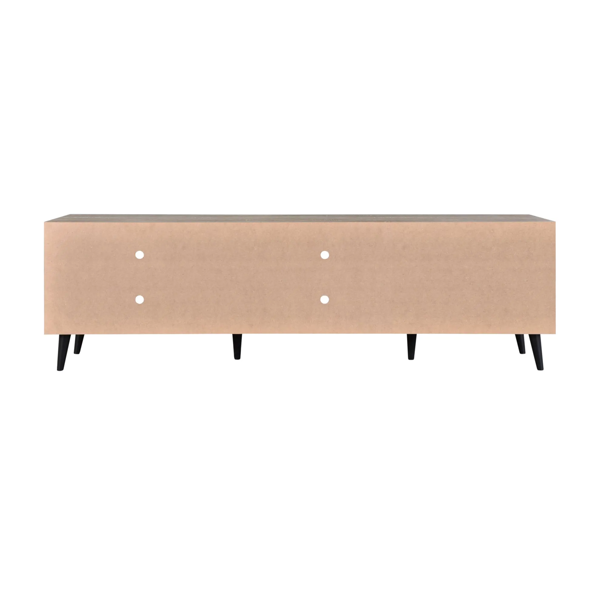 Ahri 1.81m TV Entertainment Unit - Oak with Black Legs