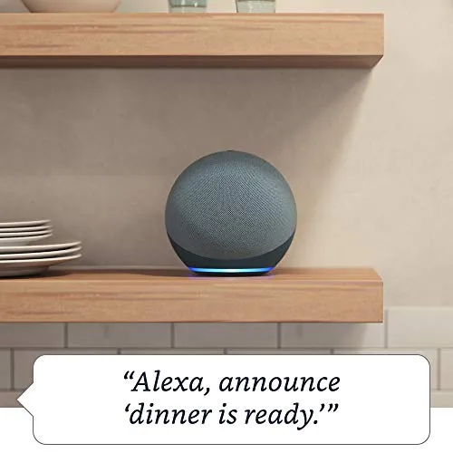 All-new Echo (4th Gen) | With premium sound, smart home hub, and Alexa | Glacier White
