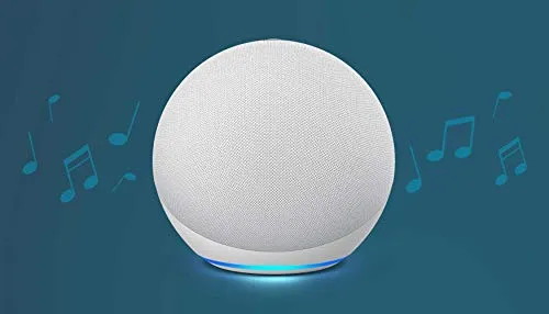 All-new Echo (4th Gen) | With premium sound, smart home hub, and Alexa | Glacier White
