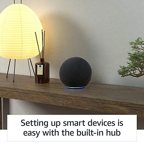 All-new Echo (4th Gen) | With premium sound, smart home hub, and Alexa | Glacier White