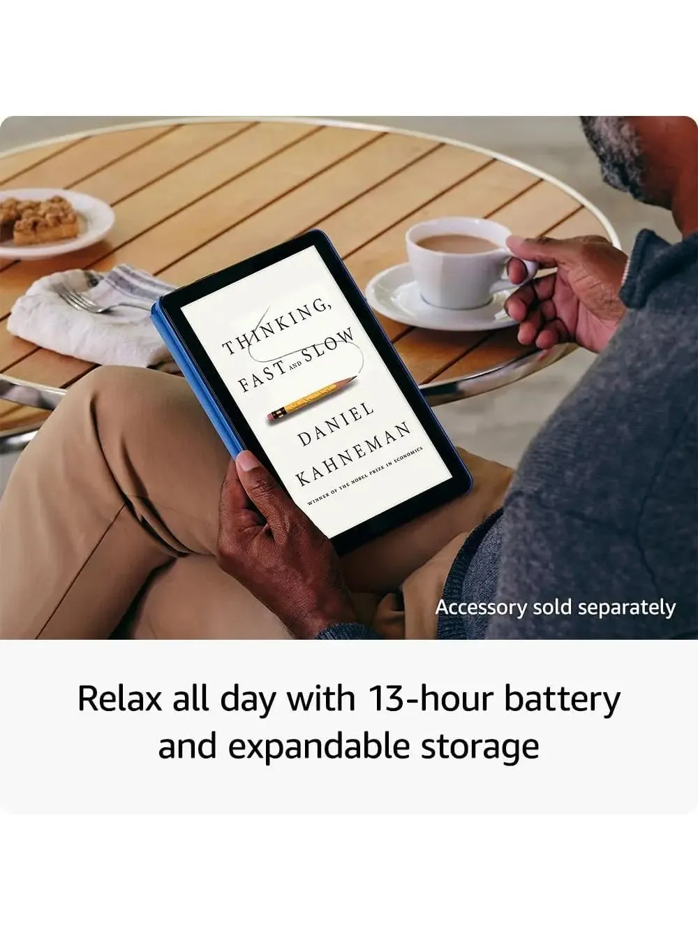 Amazon Fire HD 10 tablet, built for relaxation, 10.1" vibrant Full HD screen, octa-core processor, 3 GB RAM, latest model (2023 release), 32 GB, Ocean