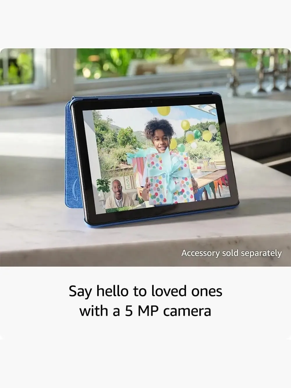 Amazon Fire HD 10 tablet, built for relaxation, 10.1" vibrant Full HD screen, octa-core processor, 3 GB RAM, latest model (2023 release), 32 GB, Ocean