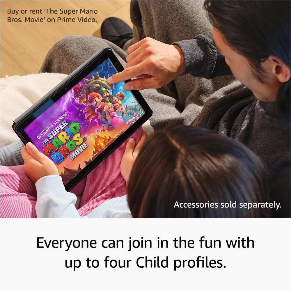 Amazon Fire HD 10 Tablet (Newest Generation, 2023 Release) 10.1-Inch Full HD Display, 32GB Storage - Lilac
