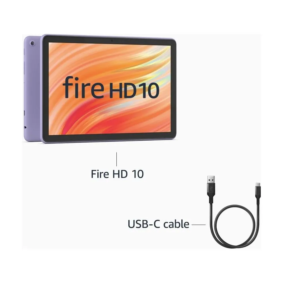 Amazon Fire HD 10 Tablet (Newest Generation, 2023 Release) 10.1-Inch Full HD Display, 32GB Storage - Lilac