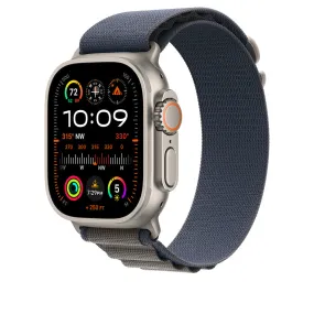 Apple Watch Ultra 2 GPS & Cellular 49Mm Titanium Case, Blue Alpine Loop, Small