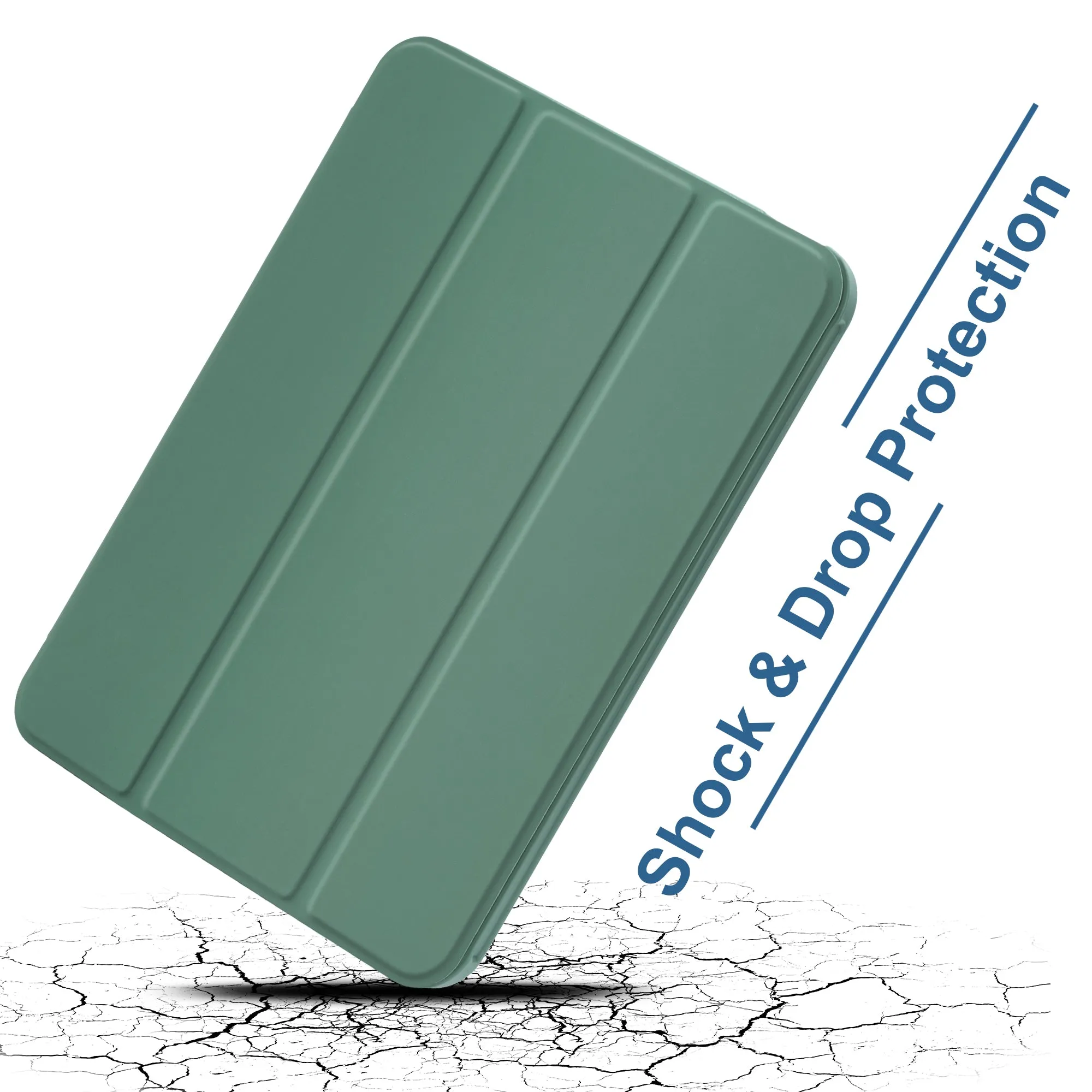 Arae for iPad Mini 6 Case [Corner Protection] Multi-Angle Viewing with Pencil Holder, Kickstand Feature, Auto Wake/Sleep