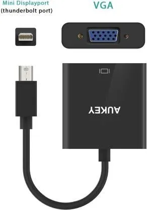 AUKEY CB-V7 Thunderbolt / Mini DisplayPort to VGA 1080P Adapter