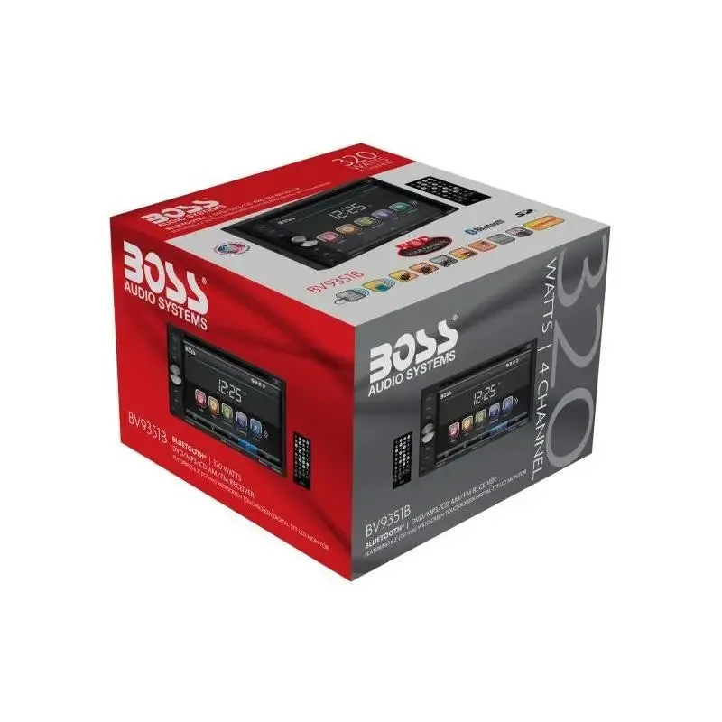 Boss Double Din 6.2" Touchscreen Bluetooth DVD CD USB SD MP3 WMA w/ Remote