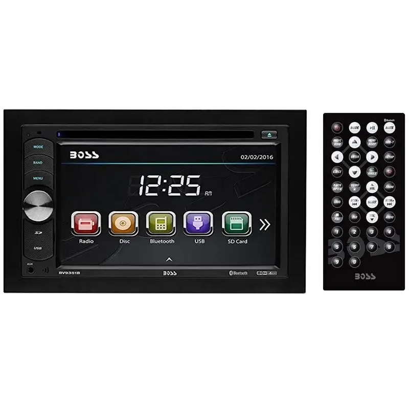 Boss Double Din 6.2" Touchscreen Bluetooth DVD CD USB SD MP3 WMA w/ Remote