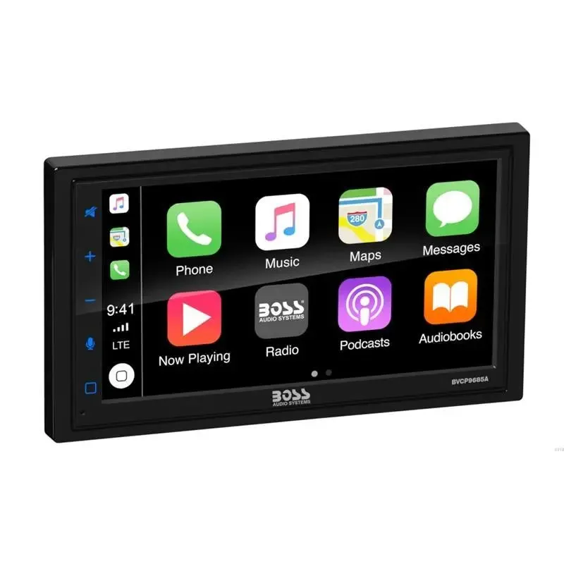 BOSS Double-DIN Multi Media Bluetooth® CarPlay Android Auto Car Stereo Receiver w/ 6.75" Touchscreen