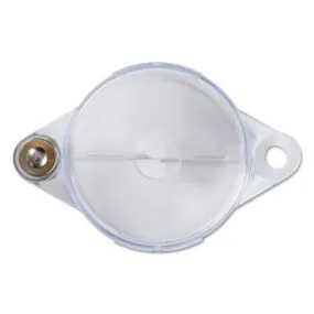 Brady® Clear Gate Valve Lockouts, 0.375 in Dia. Shackle, 4.7w x 1.4h, Transparent, 145581