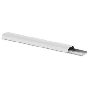 Brateck Plastic Cable Cover - 250mm Straight cable tray White