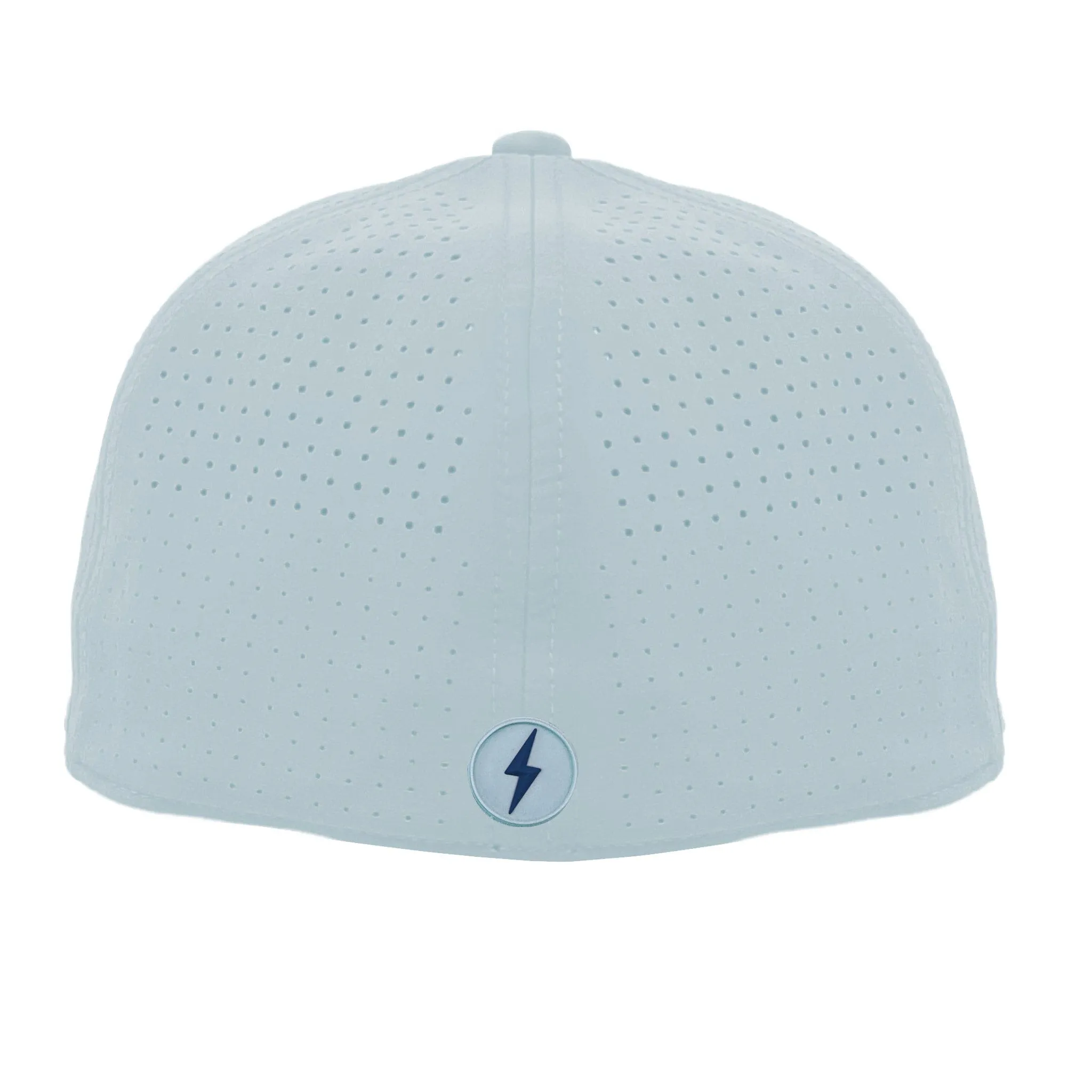 BRUCE BOLT SMART FIT Performance Game Hat - ICE BLUE w/ Navy Bolt