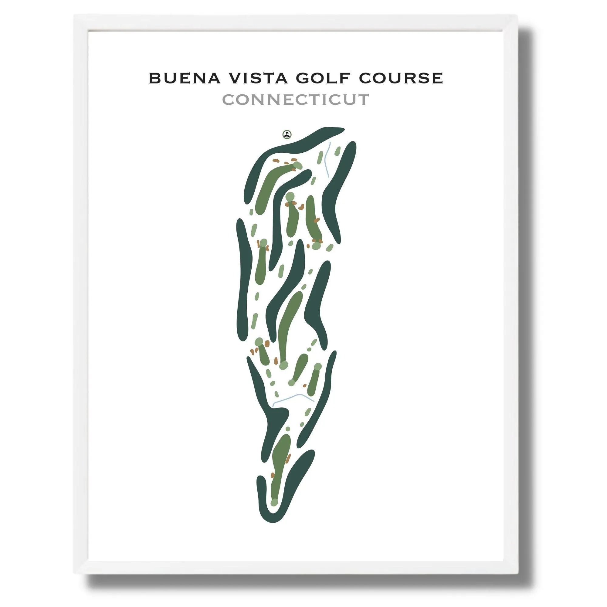 Buena Vista Golf Course, Connecticut - Printed Golf Course