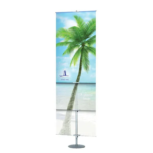 Classic Portable Adjustable Banner Stands | 36" Wide Banners | with Heights 42" to 112"