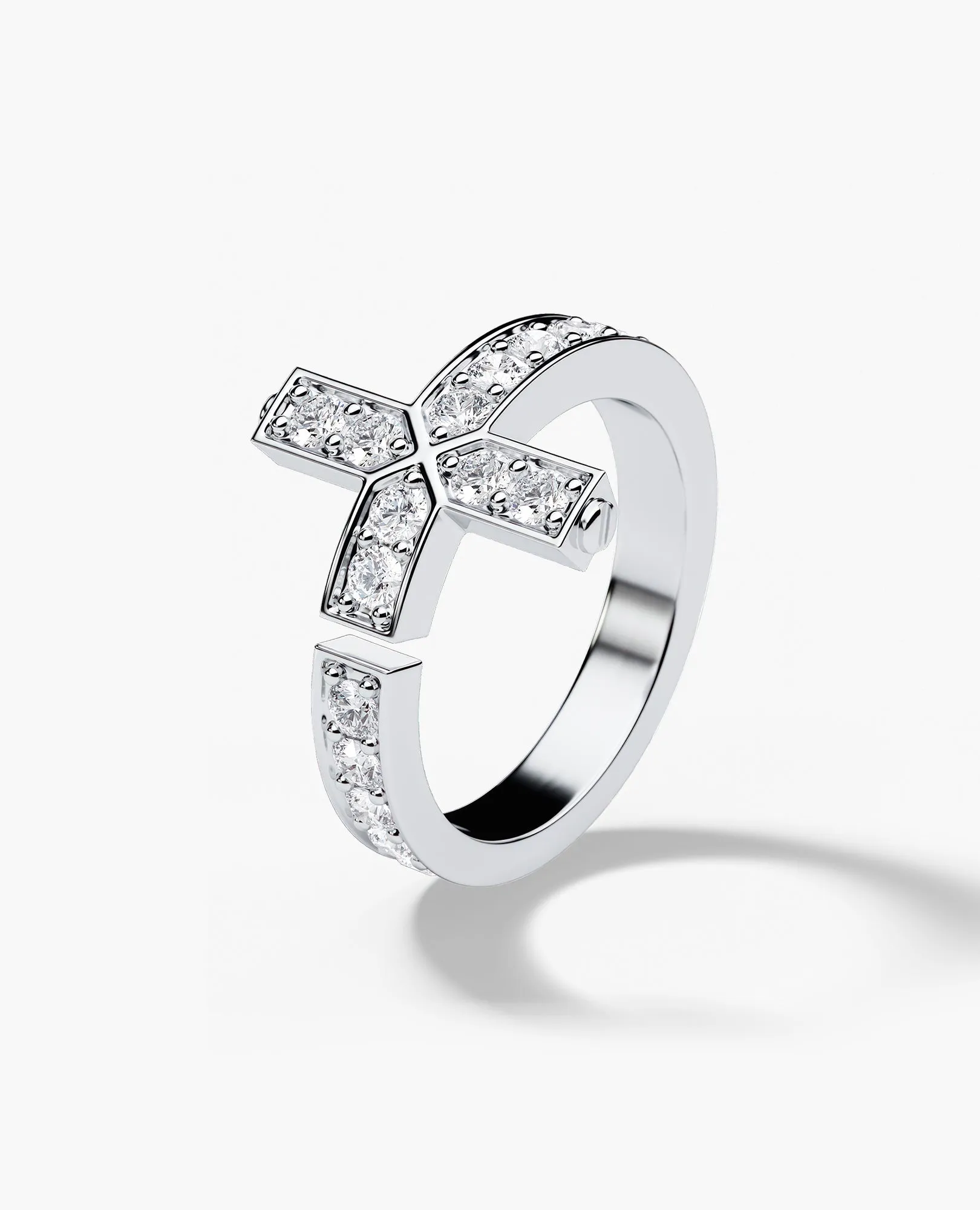 CROSS Gold Ring with 1.45ct Diamonds