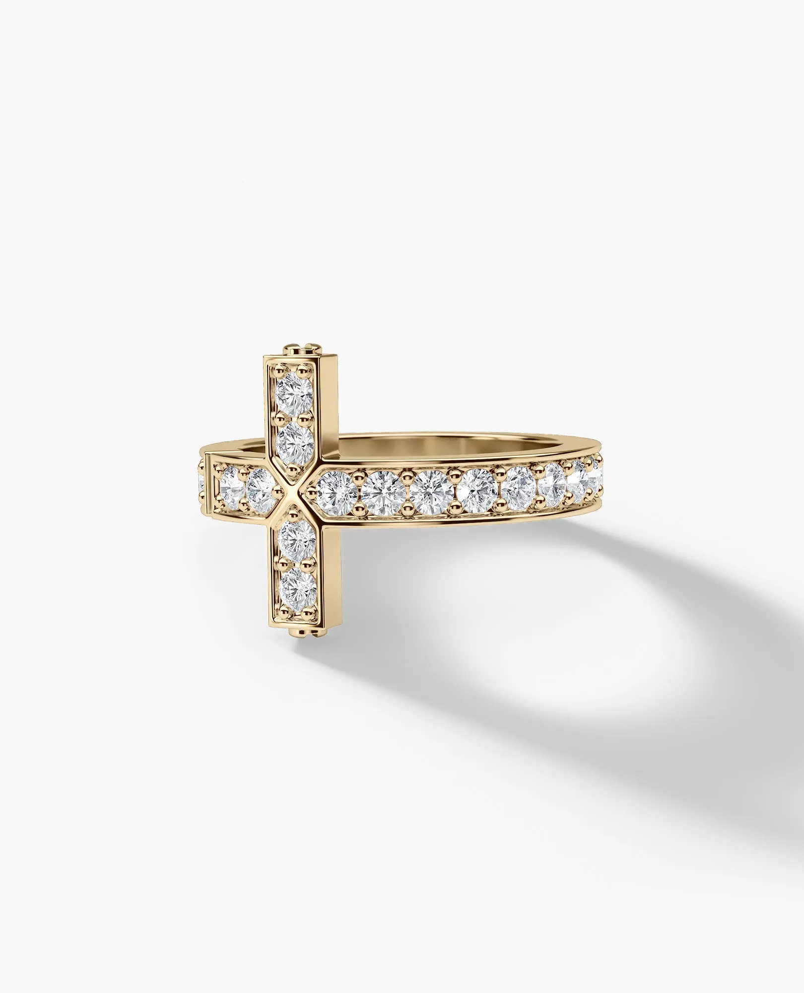 CROSS Gold Ring with 1.45ct Diamonds
