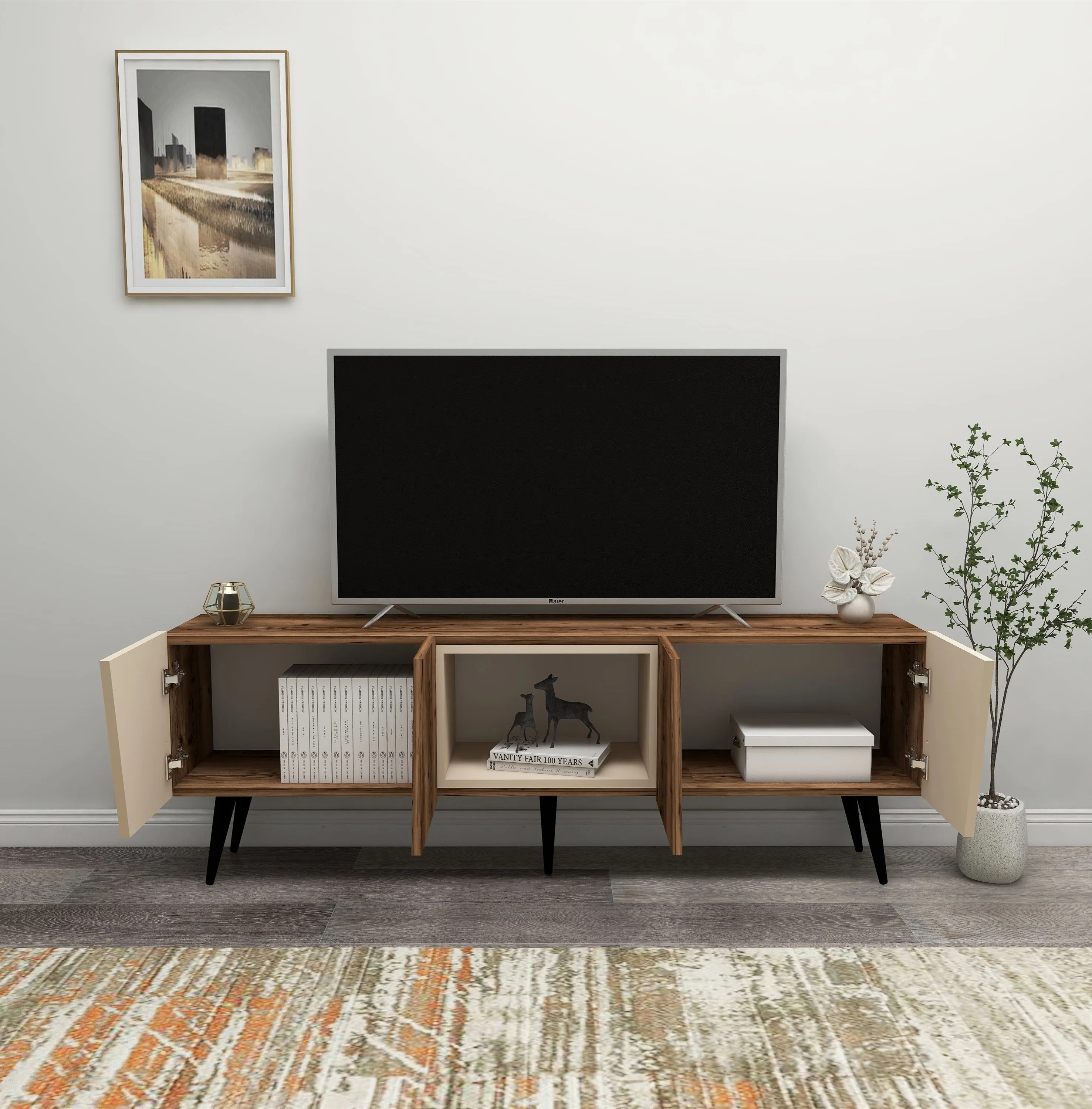 Curve TV Stand and Media Console