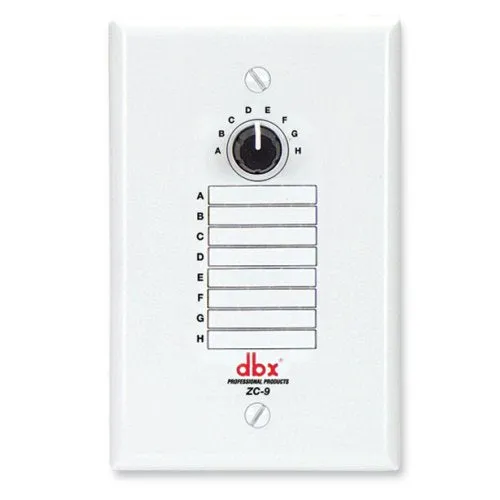 DBX ZC9 Wall Mounted Zone Controller w/ 8 Position Source Selector
