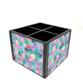 Desk Organizer For Stationery -  Cool Prints Pink