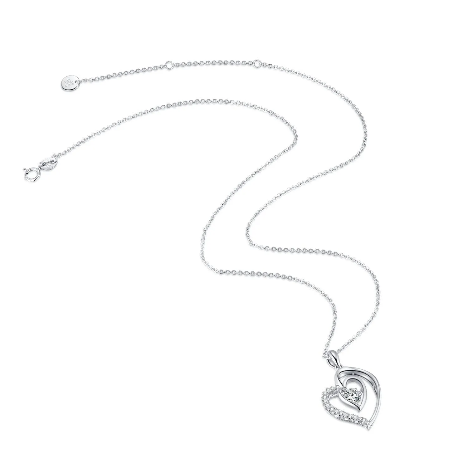 Diamante heart smart Necklace