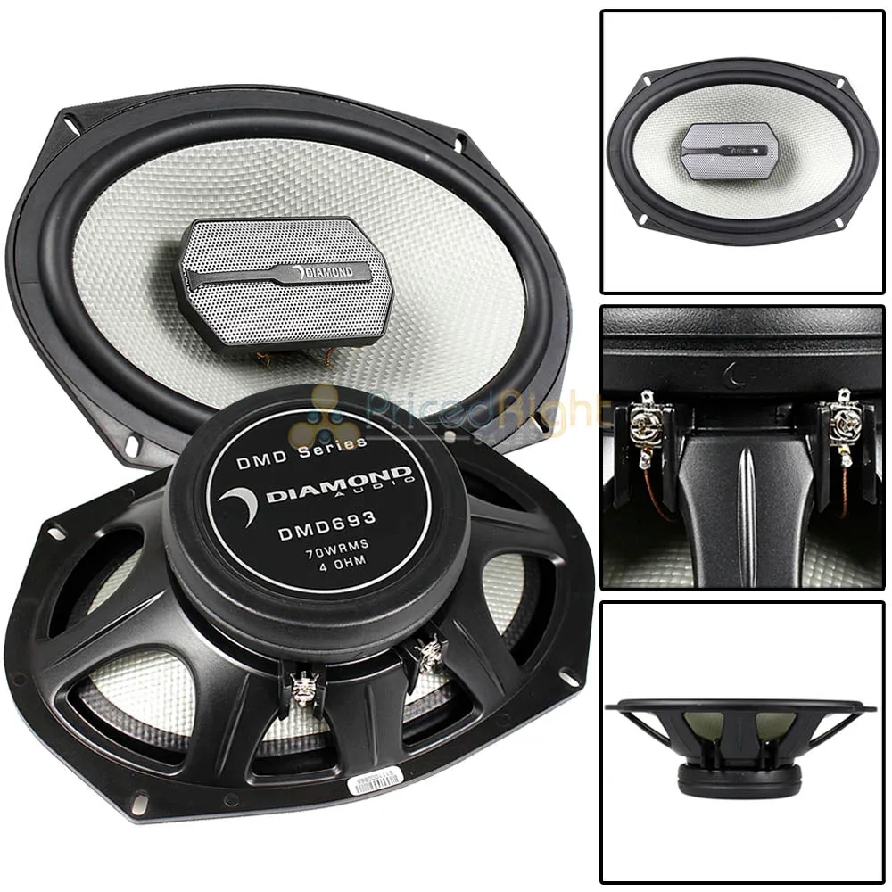 Diamond Audio 6x9" 3 Way Triaxial Speaker System 140W Max DMD Series DMD693
