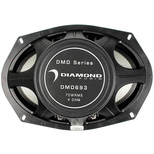 Diamond DMD Series 6x9" 3 Way Coaxial Speaker with 13mm PEI and 20mm Silk Dome Tweeter 70W