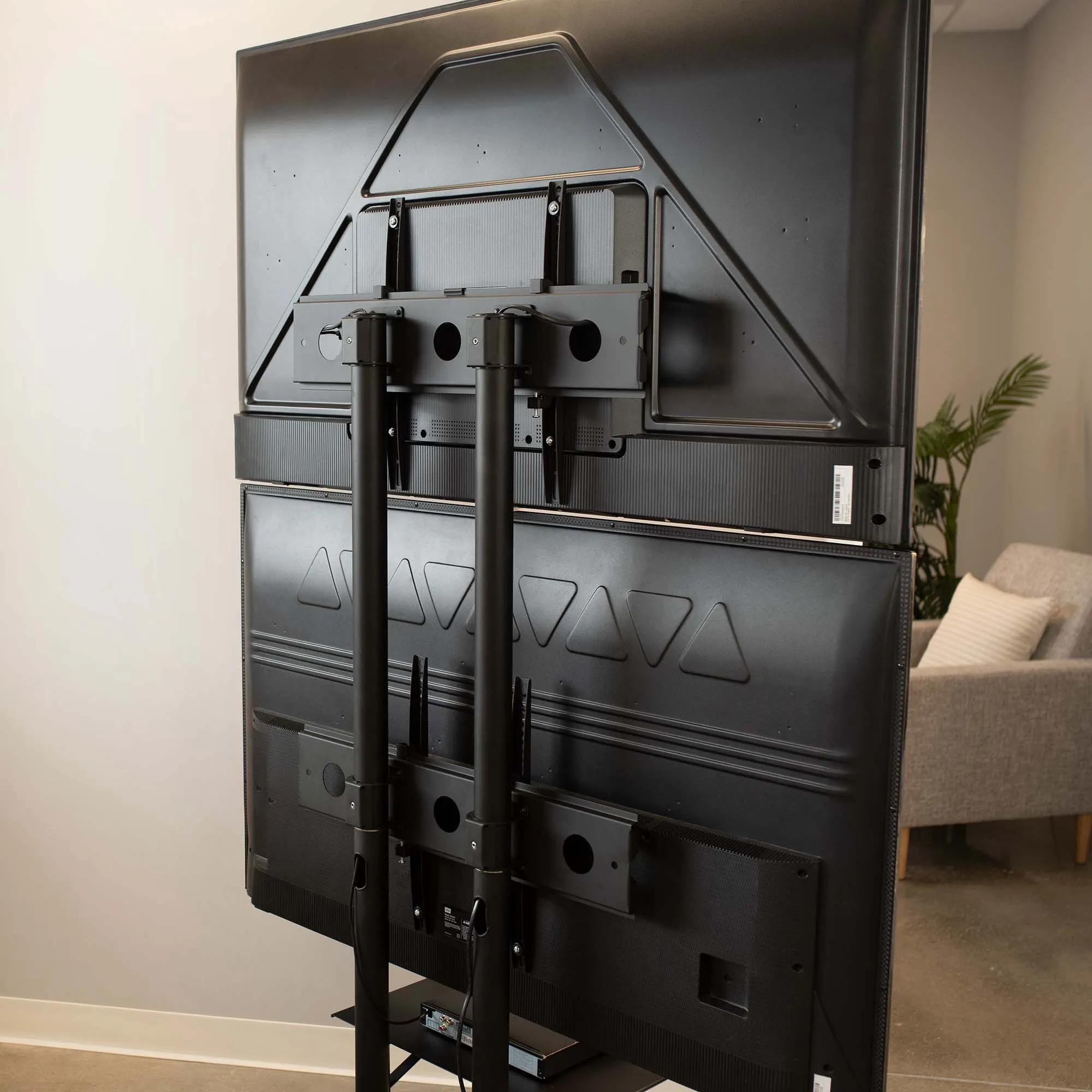 Dual Screen Cart for 32" to 65" TVs