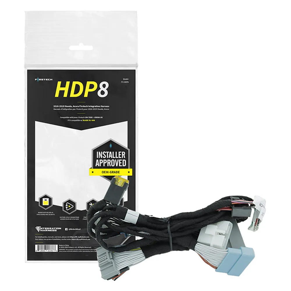 Firstech HDP8 Integration T-Harness 2016-2019 Honda Acura Vehicles Push to Start