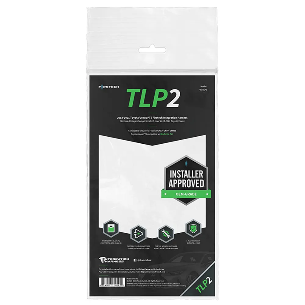 Firstech TLP2 Integration Harness Select 2013-2022 Toyota Lexus PTS Vehicles