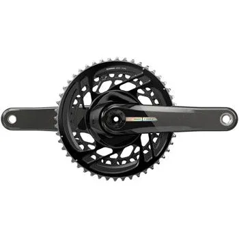 Force Bicycle Crankset - 165mm, 2x 12-Speed, 48/35t, Direct Mount, DUB Spindle Interface, Iridescent Gray, D2